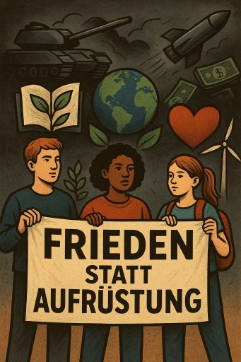 Ich protestiere gegen die geplante massive Aufrüstung Deutschlands!  | Jetzt&nbsp;unterschreiben: